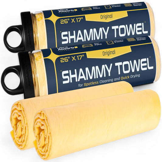 UltraAbsorb+ Premium Car Drying Shammy Cloth - 2 Pack (26"x17") - Original