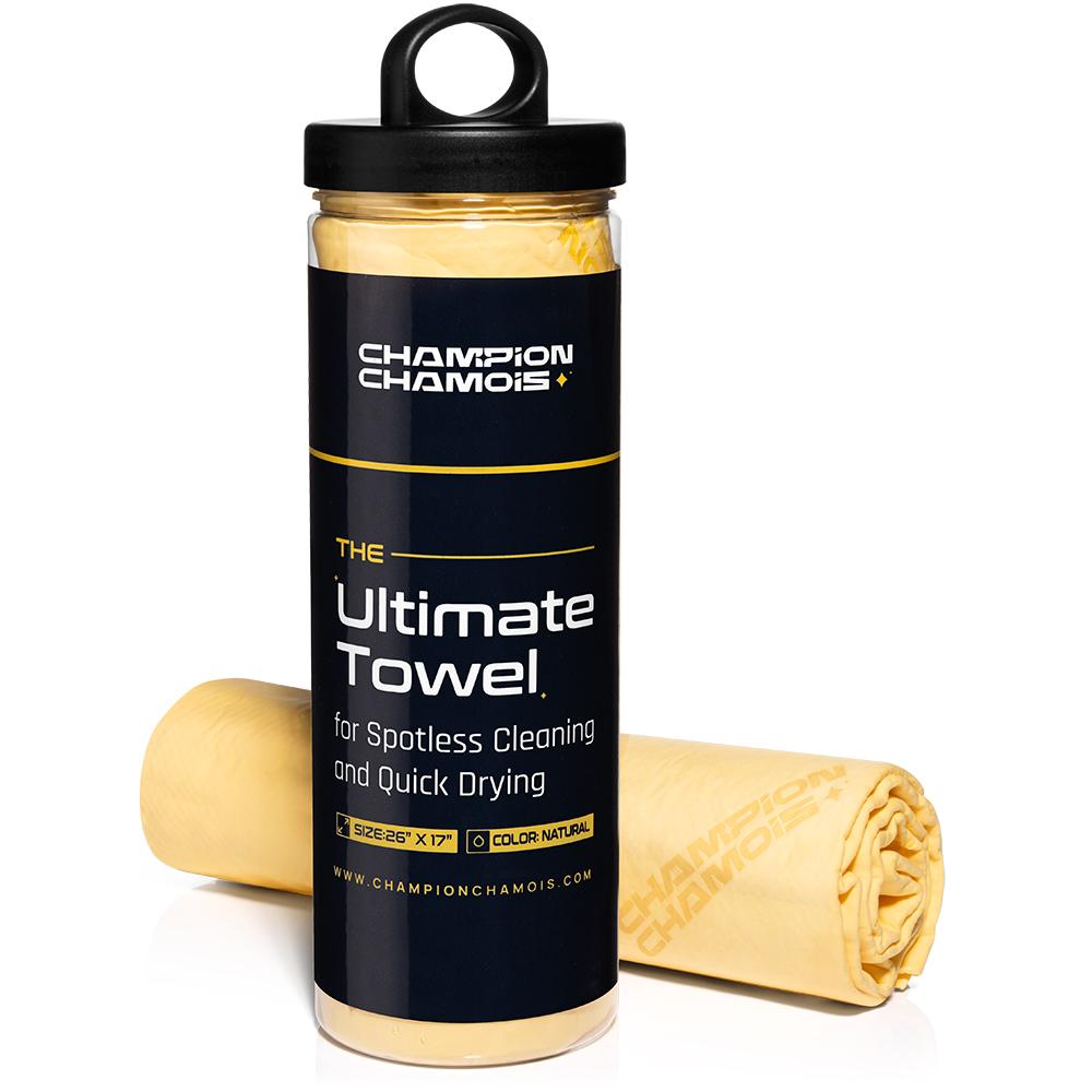 Drying Premium Quality Microfiber Nano Chamois Towel 100% Polyamide Shammy,  300 GSM, 35x24, Beige